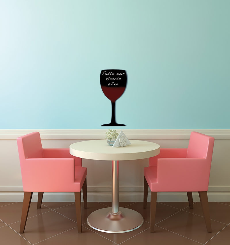 Krijtbord Wijnglas