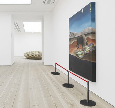 Afzetpaaltje Musea & Galeries 45cm Hoogte Zwart