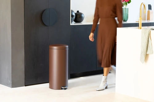 Brabantia Pedaalemmer Newicon 30 Liter Mineral Cosy Brown