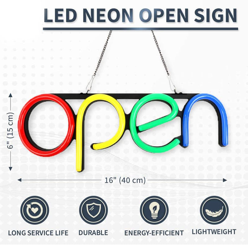 Led Neon Bord OPEN Multi Color