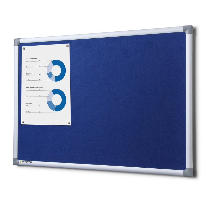 ECO Prikbord - B120xH90cm blauw