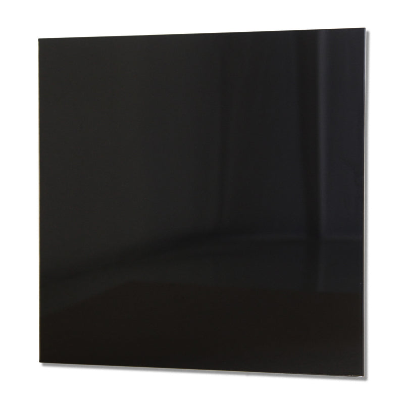 GLASS whiteboard – B35xH35cm Zwart