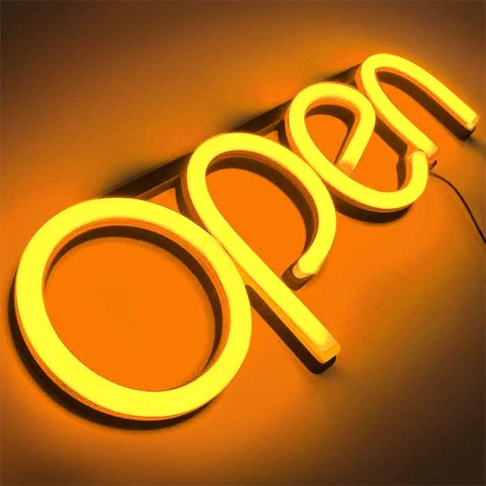 LED Neon Bord OPEN Oranje