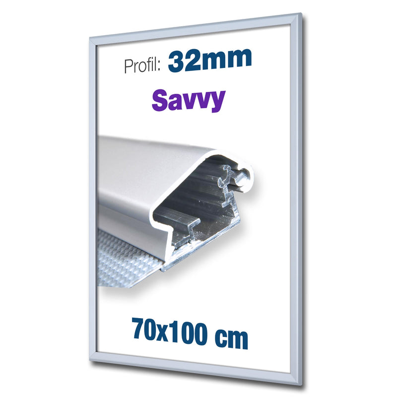 Savvy Kliklijst 32mm Zilver