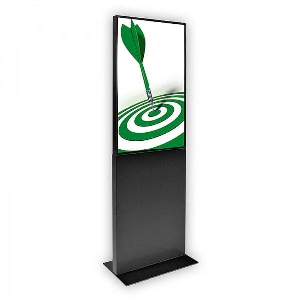 Informatiebord - digitale Totem ‘‘ Modern digital line‘‘ Zwart 43inch - Displayshop.nl
