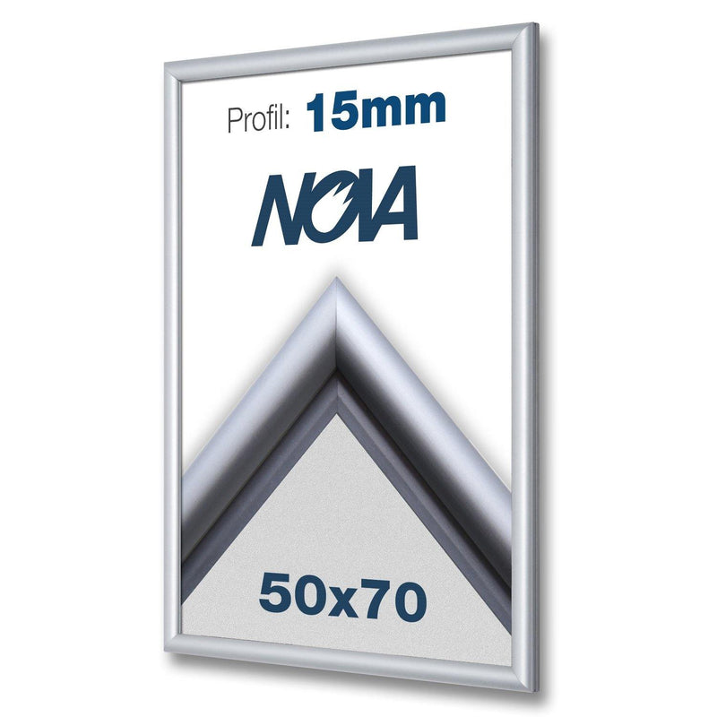 Nova Kliklijst 15mm Zilver