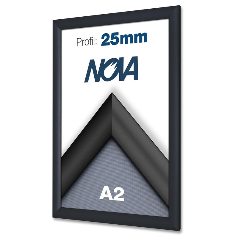 Nova Kliklijst 25mm Zwart