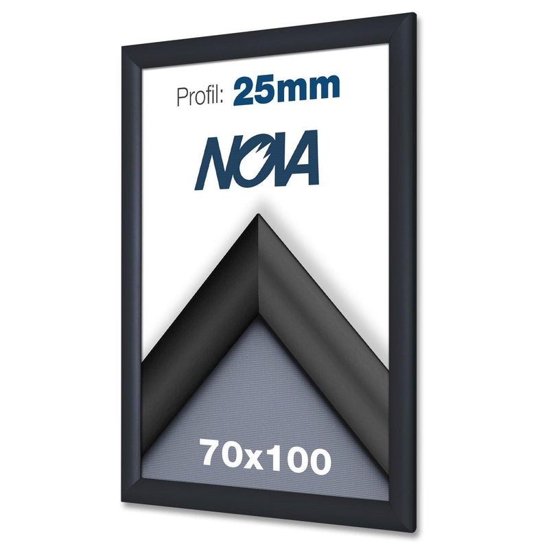 Nova Kliklijst 25mm Zwart